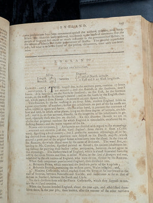 A New System of Modern Geography (Vol. I) by William Guthrie (First American Edition), 1794 📜🎨🇺🇸