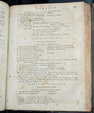 A New System of Modern Geography (Vol. I) by William Guthrie (First American Edition), 1794 📜🎨🇺🇸