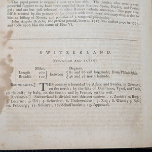 A New System of Modern Geography (Vol. I) by William Guthrie (First American Edition), 1794 📜🎨🇺🇸