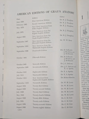 Gray's Anatomy, by Henry Gray, (28th Edition, Illustrated), 1966 💀🧠🩺