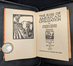 The Rise of American Civilization by Charles A. & Mary R. Beard (RARE Early Printing), 1927 🇺🇸