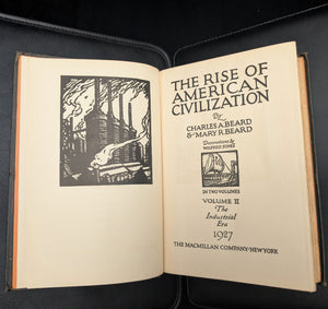 The Rise of American Civilization by Charles A. & Mary R. Beard (RARE Early Printing), 1927 🇺🇸