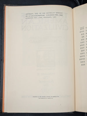 The Rise of American Civilization by Charles A. & Mary R. Beard (RARE Early Printing), 1927 🇺🇸