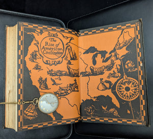 The Rise of American Civilization by Charles A. & Mary R. Beard (RARE Early Printing), 1927 🇺🇸