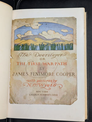 Deerslayer, by J. Fenimore Cooper, (Library Edition, Illustrated), 1925 🏹🌲📚