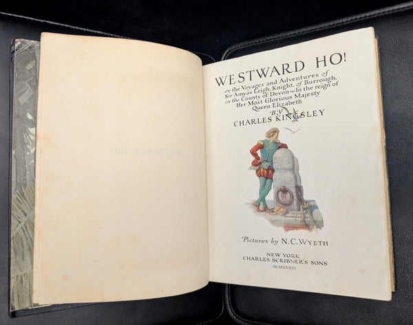 Westward Ho! by Charles Kingsley (Illustrated by N.C. Wyeth), 1920 ✨📚🎨
