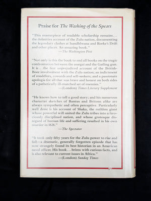 The Washing of the Spears, by Donald R. Morris, (First Edition, with Inscription), 1965 📜🇿🇦⚔️