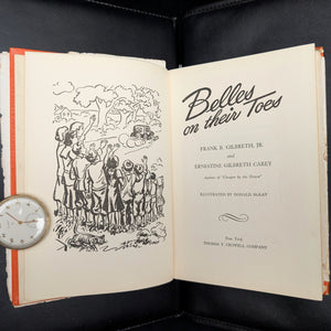 Belles On Their Toes, by Frank Gilbreth Jr. and Ernestine Gilbreth Carey, (First Edition), 1950 👨‍👩‍👧‍👦✍️📚