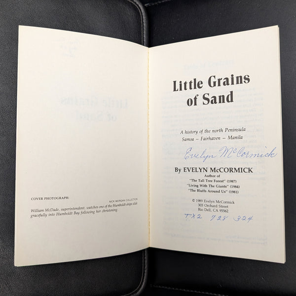 Little Grains of Sand by Evelyn McCormick (Signed First Edition), 1989 🌊📜🗺️