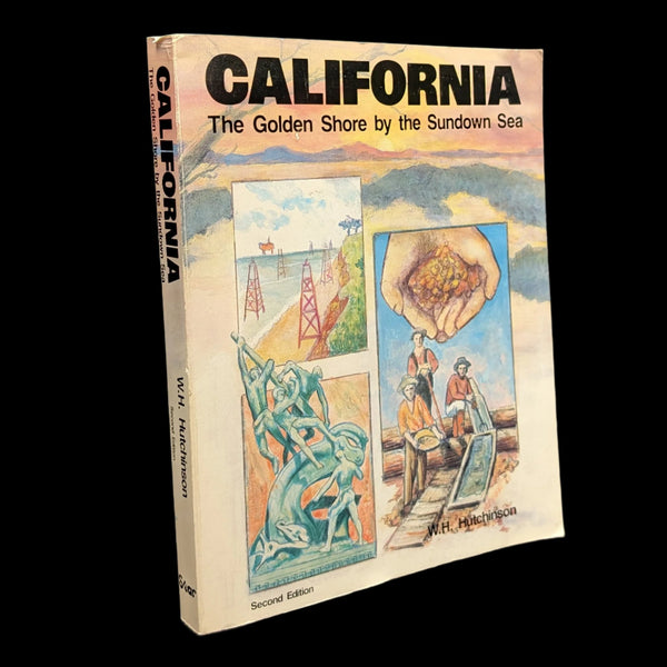 A book cover of 'California, The Golden Shore By The Sundown Sea' by W. H.