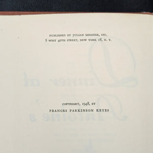 Dinner at Antoine's by Frances Parkinson Keyes (First Edition, Dust Jacket), 1948 ⚜️📜🏛️