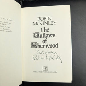 The Outlaws of Sherwood by Robin McKinley (Signed, First Edition, Third Printing), 1988 🏹🌳👸