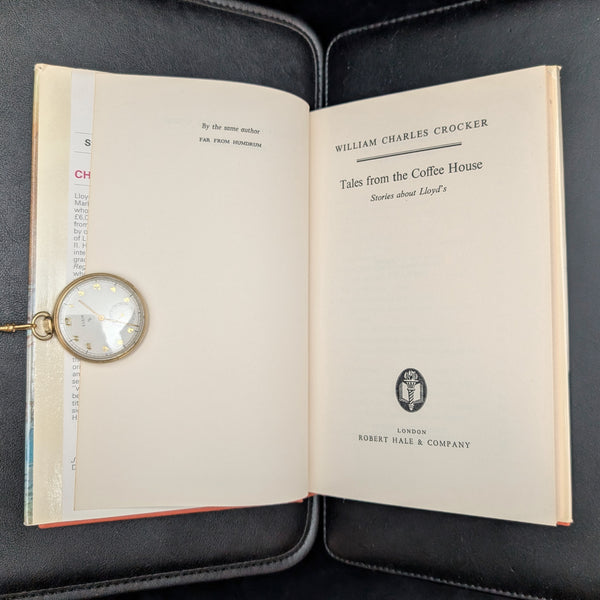 Tales From The Coffee House, by William Charles Crocker (First Edition with Dust Jacket), 1973 ⚜️📜🏛️