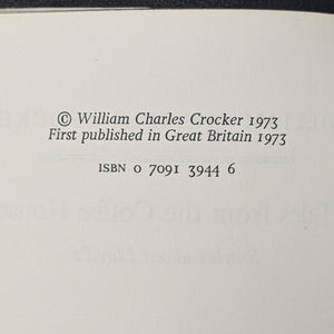 Tales From The Coffee House, by William Charles Crocker (First Edition with Dust Jacket), 1973 ⚜️📜🏛️