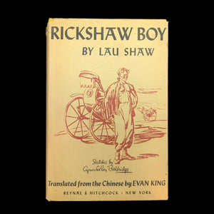 Rickshaw Boy by Lau Shaw, Illustrated by Cyrus LeRoy Baldridge (Book-of-the-Month Club Edition), 1945. 🇨🇳📜🚲