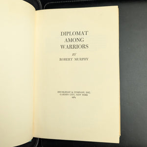 Diplomat Among Warriors by Robert Murphy (First Edition, Inscribed), 1964 📜🌎✈️