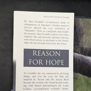 Reason for Hope by Jane Goodall (First Edition with Dust Jacket), 1999 🐒🌱🌍