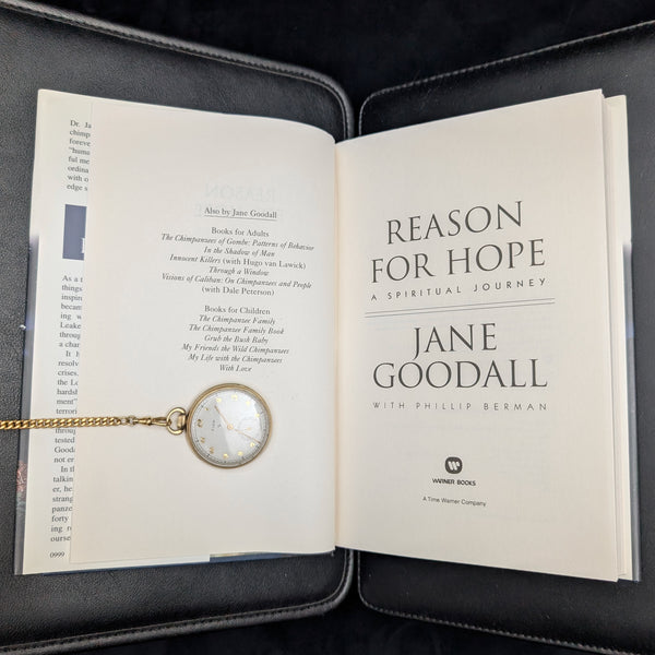 Reason for Hope by Jane Goodall (First Edition with Dust Jacket), 1999 🐒🌱🌍