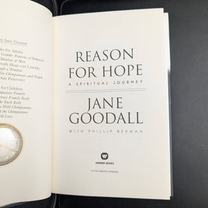 Reason for Hope by Jane Goodall (First Edition with Dust Jacket), 1999 🐒🌱🌍