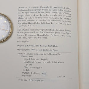 Daughter of Fortune by Isabel Allende (First Edition, Inscribed), 1999 📜💰🚢