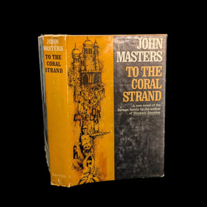 A book cover of 'To The Coral Strand' by John Masters featuring an illustration of a cityscape.