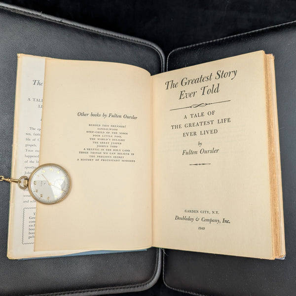 The Greatest Story Ever Told by Fulton Oursler (First Edition with Dust Jacket), 1949 🙏📖🎬