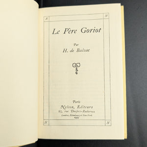 The French Nelson Collection, (5-Volume Set), 1932-1934 🇫🇷📚🏛️