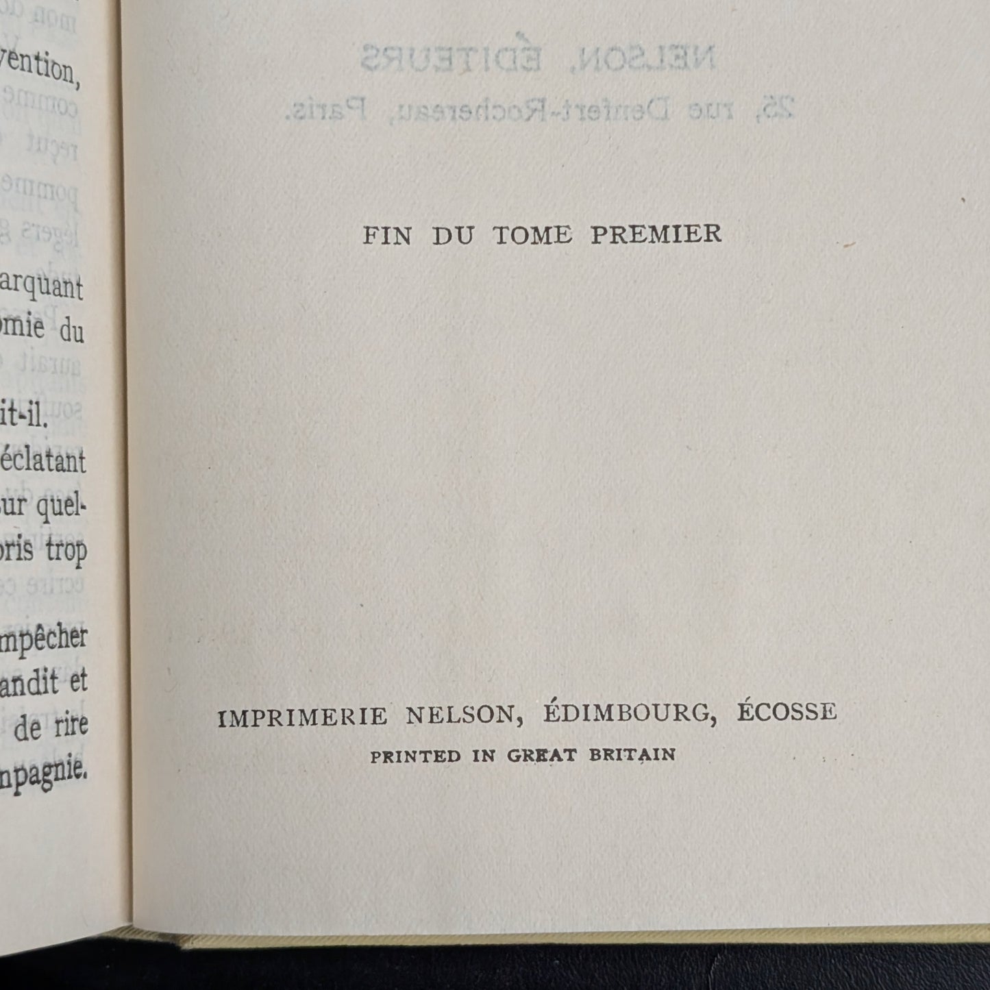 The French Nelson Collection, (5-Volume Set), 1932-1934 🇫🇷📚🏛️