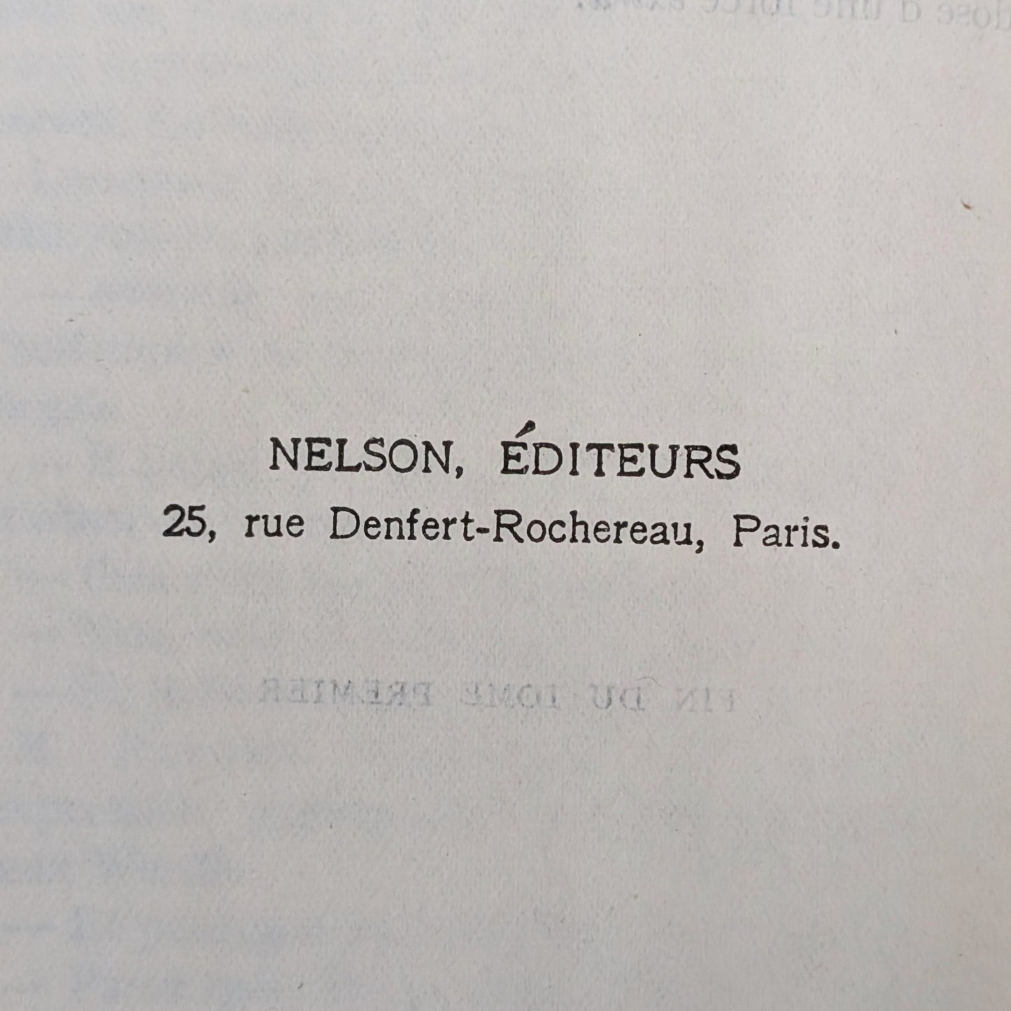 The French Nelson Collection, (5-Volume Set), 1932-1934 🇫🇷📚🏛️