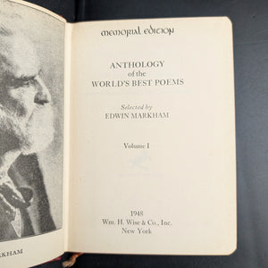 Anthology of the World's Best Poems, by Edwin Markham, (6-Volume Set, Memorial Edition), 1948 🌎📜✒️