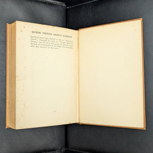 Queer Things About London, by Charles G. Harper, (RARE, First Edition), 1924 📜🇬🇧🗺️