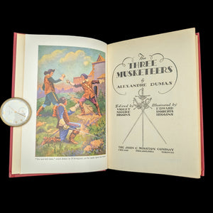 The Three Musketeers, by Alexandre Dumas, (Illustrated, First Edition of this Edition), 1931 ⚔️🇫🇷👑