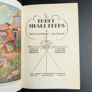 The Three Musketeers, by Alexandre Dumas, (Illustrated, First Edition of this Edition), 1931 ⚔️🇫🇷👑