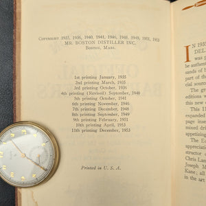 Old Mr. Boston Official Bartender's Guide by Leo Cotton (9th Edition, Illustrated), 1953 🍸📜🇺🇸