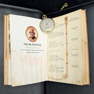 Old Mr. Boston Official Bartender's Guide by Leo Cotton (9th Edition, Illustrated), 1953 🍸📜🇺🇸