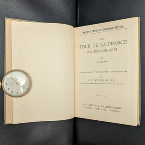 Le Tour de la France par deux enfants de G. Bruno (Serie de lenguaje moderno de Heath), 1901 🇫🇷📚🏫