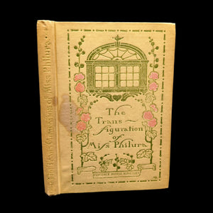 Cover of the book 'The Transfiguration of Miss Philura, 1901' featuring decorative elements and the title text.