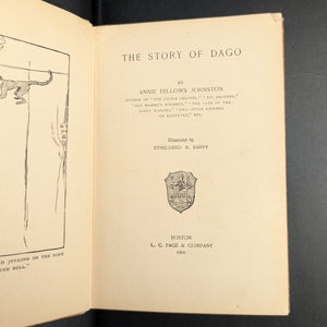 The Story of Dago by Annie Fellows Johnston (First Edition), 1900 🐒📚🐾