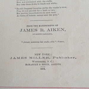 Gems of Prose and Poetry by James R. Aiken (First Edition), 1876 📜✨💎