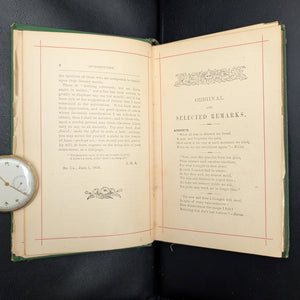 Gems of Prose and Poetry by James R. Aiken (First Edition), 1876 📜✨💎