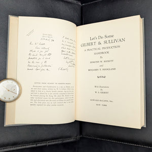 Let's Do Some Gilbert & Sullivan, by Edmond W. Rickett, (First Edition), 1940 🎭🎶📜