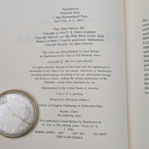 The Enduring Years by Claire Rayner (First U.S.A. Printing), 1981 📜📚🇺🇸