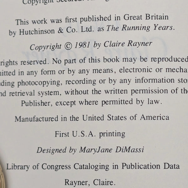 The Enduring Years by Claire Rayner (First U.S.A. Printing), 1981 📜📚🇺🇸