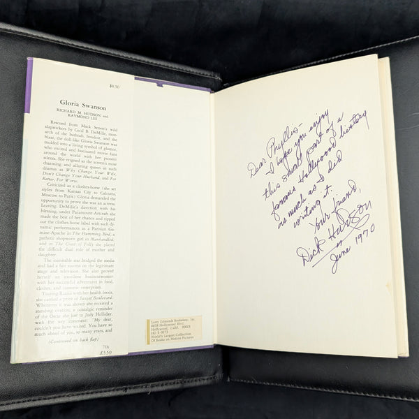 Gloria Swanson by Richard M. Hudson & Raymond Lee (Signed First Edition), 1970 ⭐🎬🎭