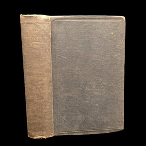 Cover of an old book titled 'Report of the Commissioner of Agriculture (1886)' with a leather binding showing signs of wear and a previous owner's signature.