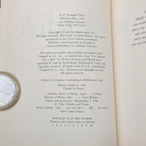 Charles & Diana by Ralph G. Martin (First Printing, Illustrated), 1985 👑📜📷