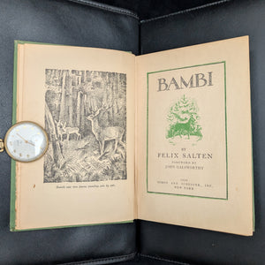 Bambi: A Life in the Woods by Felix Salten (RARE, First American Edition), 1929 🌿🦌🌳