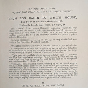 From The Tan Yard To The White House, by William M. Thayer (Third Edition, Illustrated), 1886 📜🇺🇸🏛️