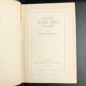 Gone with the Wind by Margaret Mitchell (RARE, Early Printing), September 1936 📜✍️🏛️