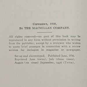 Gone with the Wind by Margaret Mitchell (RARE, Early Printing), September 1936 📜✍️🏛️